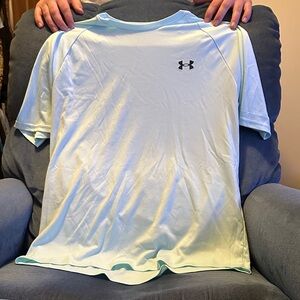 Under Armour Men's Light Blue Performance Shirt Dri-Fit